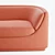 Mid-Century Aria Sofa: Sleek, Curved, and Cozy 3D model small image 5