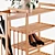 Bamboo Entryway Organizer: Stylish & Functional 3D model small image 5