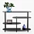 Sleek Metal Storage Shelf 3D model small image 2