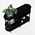 Sleek Metal Storage Shelf 3D model small image 3