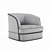 Luxury Bentley Home Bampton Armchair 3D model small image 5