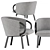 Modern ZANT 04 Armchair: Sleek & Stylish 3D model small image 4