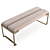 Luxurious Fendi Lambert Bench - Elegant and Exquisite 3D model small image 3