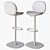 Natuzzi Dove Stool: Modern Elegance 3D model small image 3