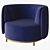 Natuzzi Wave Armchair - Modern Elegance 3D model small image 2