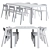 Primum Modern Dining Set 3D model small image 2