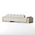 Athena Oak Boucle Sofa 3D model small image 4