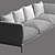 Contemporary Flexform Sofa 3D model small image 3