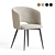 Elegant Basel Dining Chair 3D model small image 2