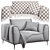 Chateau dAx Dudy: Stylish Fabric Sofas 3D model small image 7