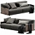 Modern Ditre Italia Athlon Sofa 3D model small image 3