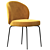 Elegant Upholstered Dining Chair 3D model small image 1