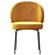 Elegant Upholstered Dining Chair 3D model small image 2