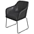 Tossberg & Docksta: Stylish Metal Chair and White Table Set 3D model small image 5