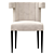 Elegant Isabella Dining Chair 3D model small image 2