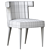 Elegant Isabella Dining Chair 3D model small image 5