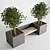 Versatile 3D Plant Bench 3D model small image 1