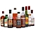 Premium Spirit Set: Whiskey, Cognac, Rum, Scotch, Vodka 3D model small image 1