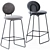 Luxury Gemma Bar Chair 3D model small image 1