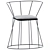 Elegant Gibellina Chair: Perfectly Balanced Comfort 3D model small image 1