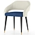 Ines Nubuck Chair: Elegant and Compact 3D model small image 1