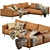 Elegant and Versatile Mateo Modular Sofa by Coco Republic 3D model small image 1