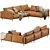 Elegant and Versatile Mateo Modular Sofa by Coco Republic 3D model small image 4