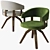 Natuzzi Valle Chair: Elegant and Comfortable 3D model small image 3