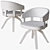 Natuzzi Valle Chair: Elegant and Comfortable 3D model small image 4