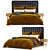 Sleek templewebster Bed: High Quality, Unwrapped Design 3D model small image 2