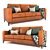 Luxury Leather Sofa: HomeVance Casero 3D model small image 1