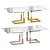 Modern Steel Dining Table - LISA 3D model small image 1