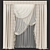 Elegant Lace Curtain: Customizable & High-quality 3D model small image 1