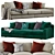 Contemporary HECTOR Sofa for Modern Living 3D model small image 1
