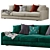 Contemporary HECTOR Sofa for Modern Living 3D model small image 2