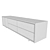 Modern Dark Wood Sideboard - Dimensions: 60x280x70cm 3D model small image 7