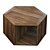 AVILA Side Table: Modern Walnut Design 3D model small image 1