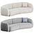 Modern Moroso Pacific Sofa: Stylish & Comfortable 3D model small image 1