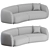  Modern Moroso Pacific Sofa: Stylish & Comfortable 3D model small image 2