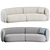  Modern Moroso Pacific Sofa: Stylish & Comfortable 3D model small image 5