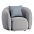 Modern Pacific Armchair: Moroso 3D model small image 6