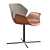 Elegant Armchair: Zuiver Nikki 3D model small image 3