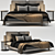 Modern Bed 03: Stylish and Functional 3D model small image 1