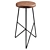Rustic Bar Chair for Stylish & Cozy Spaces 3D model small image 1