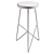 Rustic Bar Chair for Stylish & Cozy Spaces 3D model small image 2