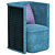 Modern Ergonomic Armchair 3D model small image 1