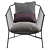 Contemporary Outdoor Armchair 3D model small image 3