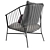 Contemporary Outdoor Armchair 3D model small image 4