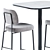 Elevate your space: High Foot Table & Kapoor Bar Chair 3D model small image 4