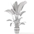 Rustic Concrete Pot with Indoor Plants - Set 124 3D model small image 5